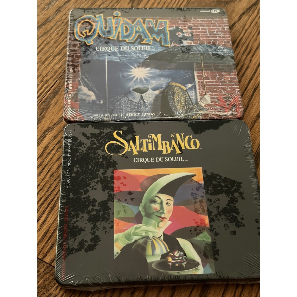 Cirque du Soleil Quidam Saltimbanco CD Soundtrack Set Special Edition Metal Tin